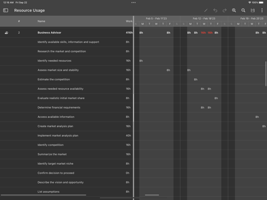 Screenshot #6 pour Ingantt: Planificateur Gantt