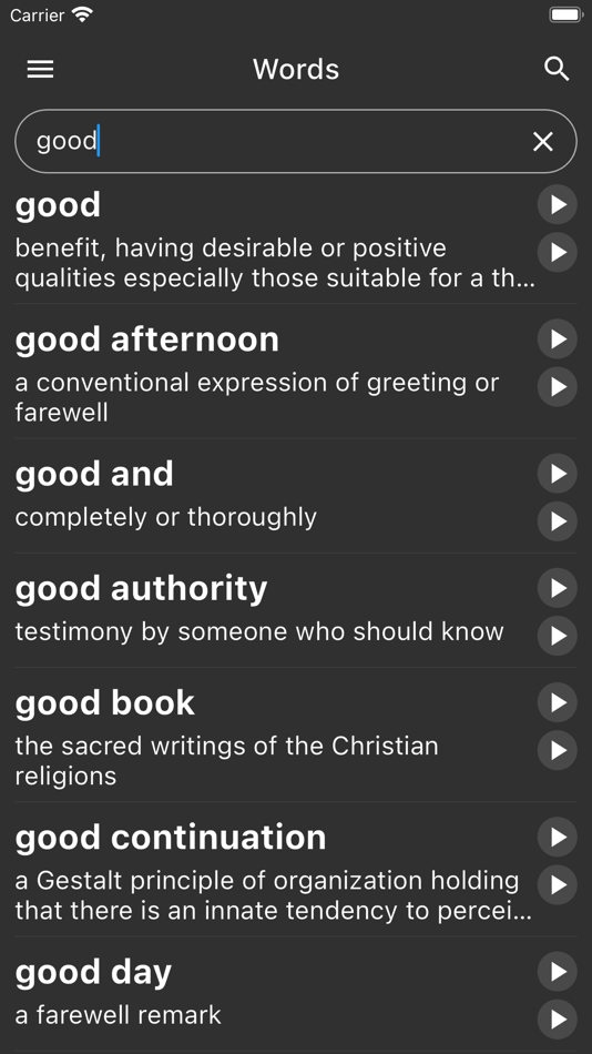 #6. English Dictionary 2.0 (iOS) 由: Nasar Kaliyarakath