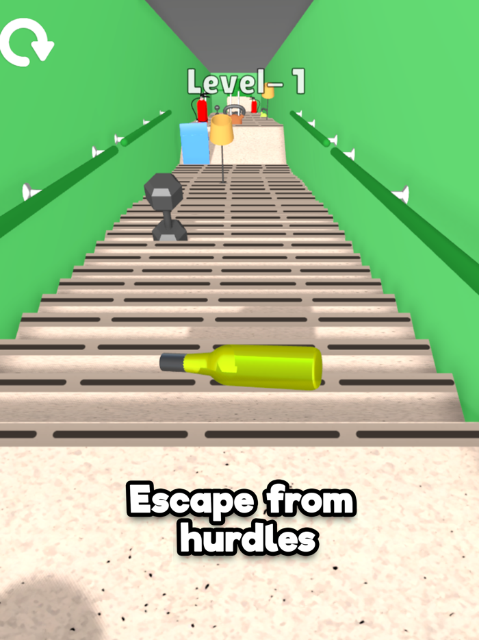 Bottle On Stairs - ASMR 3D