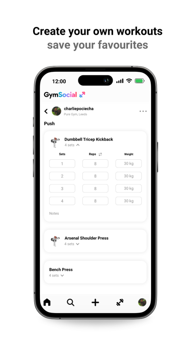 GymSocial - Social Fitness Screenshot