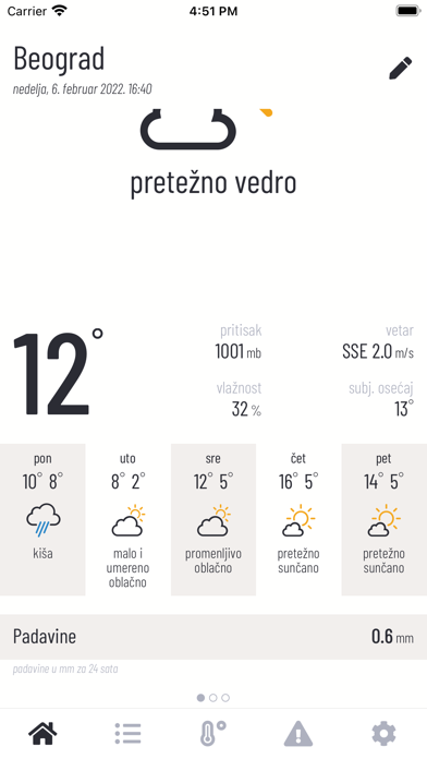 Vreme u Srbiji Screenshot