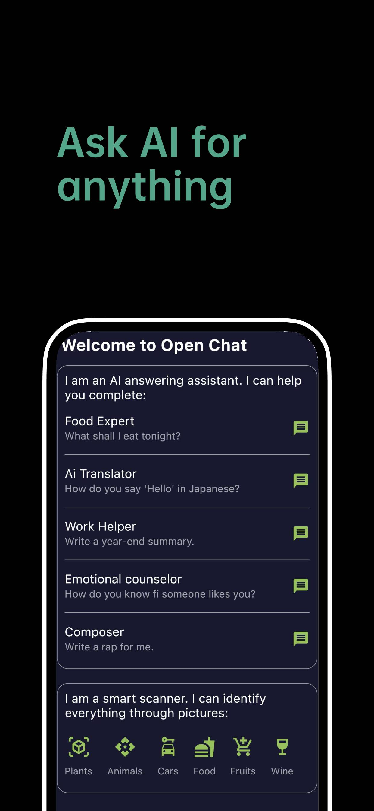 Open Chat:Ask Anything