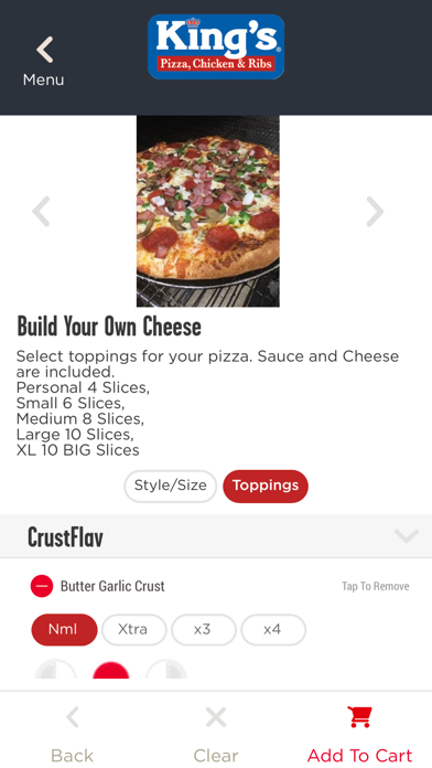 King's Pizza Roseville Screenshot