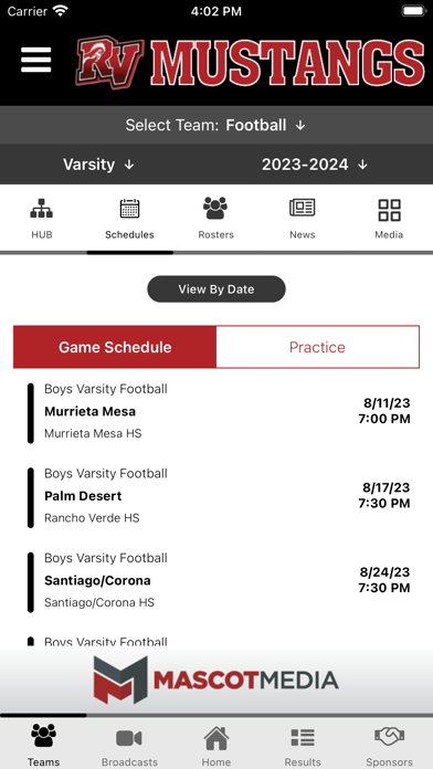 Rancho Verde Athletics Screenshot
