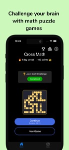 Cross Math Crossmath Puzzle screenshot #1 for iPhone