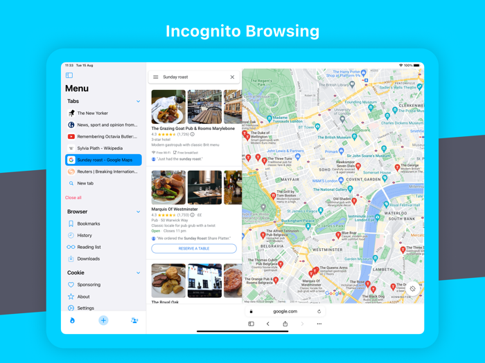 Cookie Web Browser Private