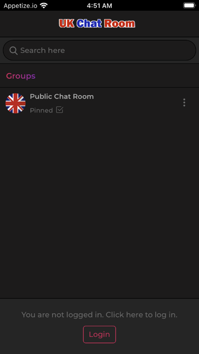 UK Chat Room Screenshot