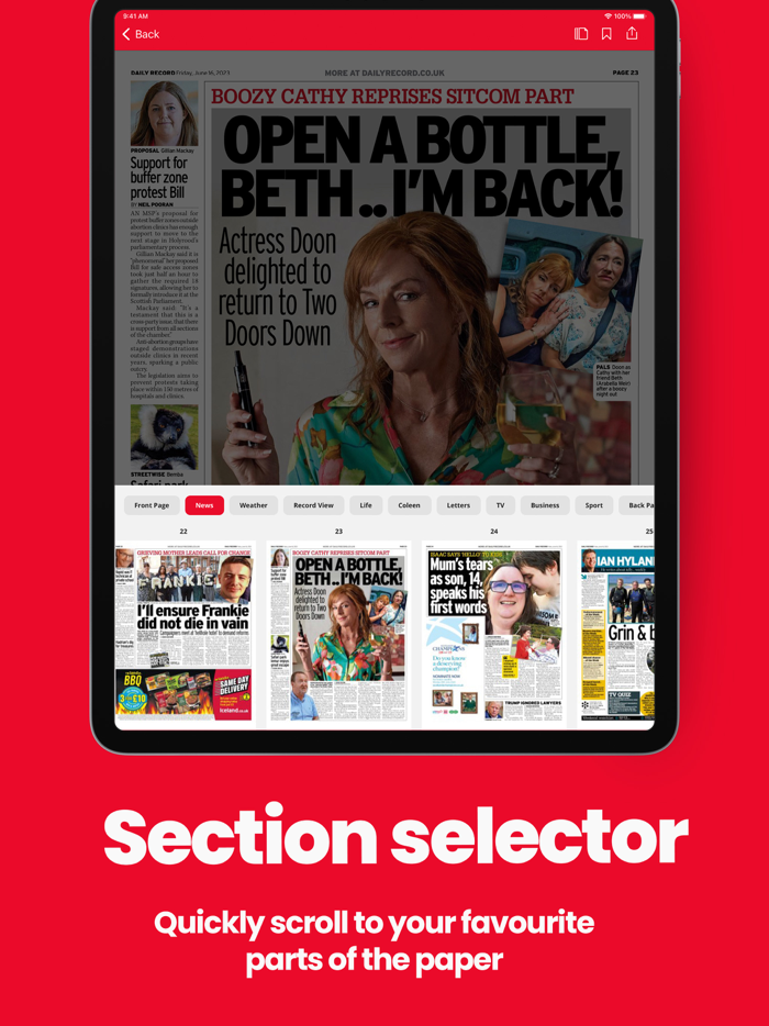 Daily Record Newspaper App