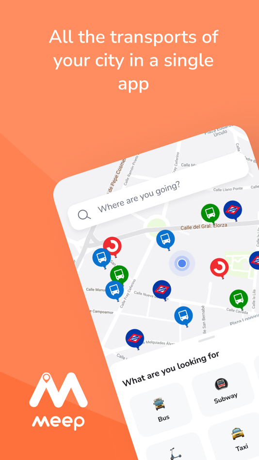 #1. Meep - Personalized routes (iOS) 由: FOSTERING MOBILITY SL.