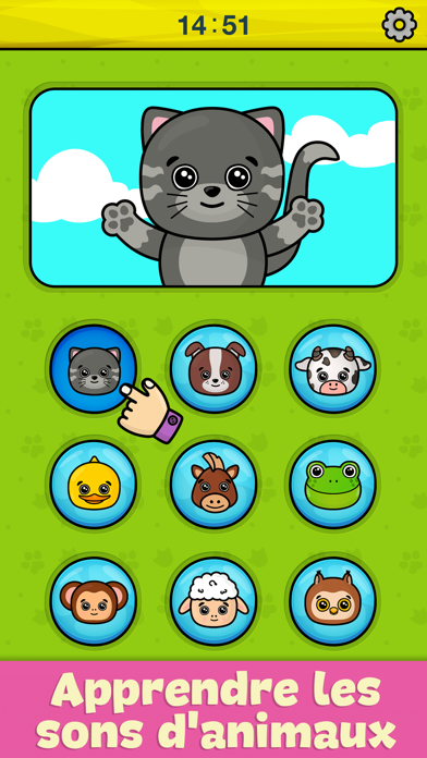 Screenshot #2 pour Jeux animaux pour enfant, bebe