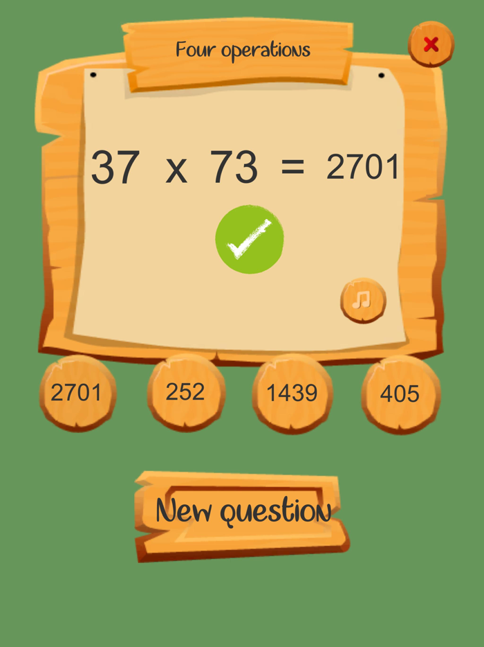 Four Operations Math Education