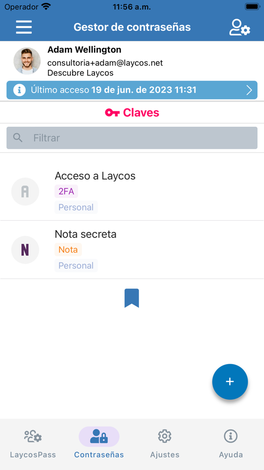 #4. Laycos Pass (iOS) By: Laycos Network SLU