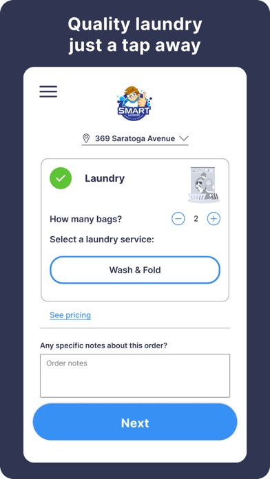 Smart Laundry Locker Inc. Screenshot