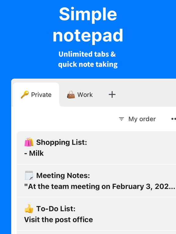 Simple Notes - Take notes