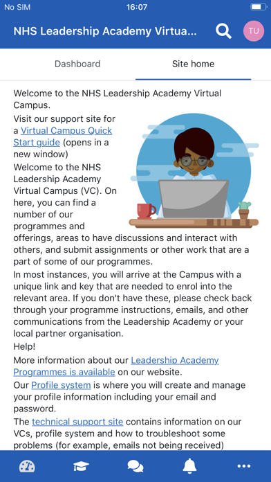 NHS Leadership Academy Screenshot