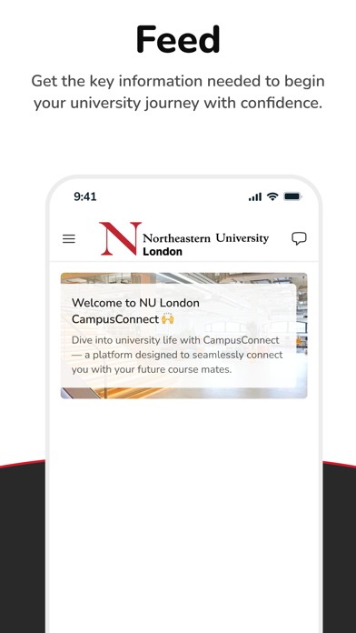 NU London CampusConnect Screenshot