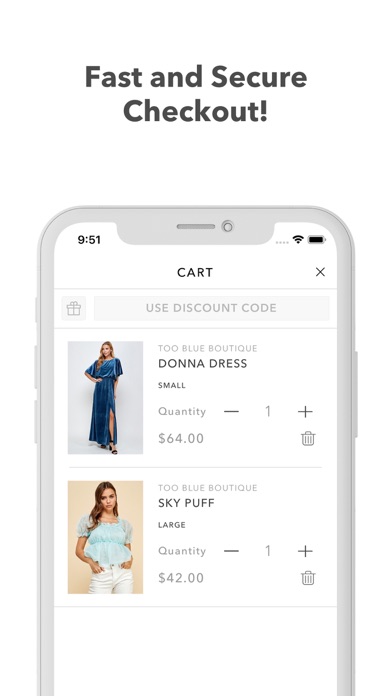 Too Blue Boutique Screenshot