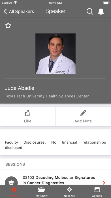AACC Annual Scientific Meeting Screenshot