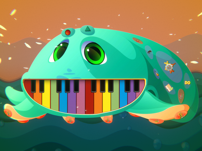 i Cute Squid Piano Sound Music