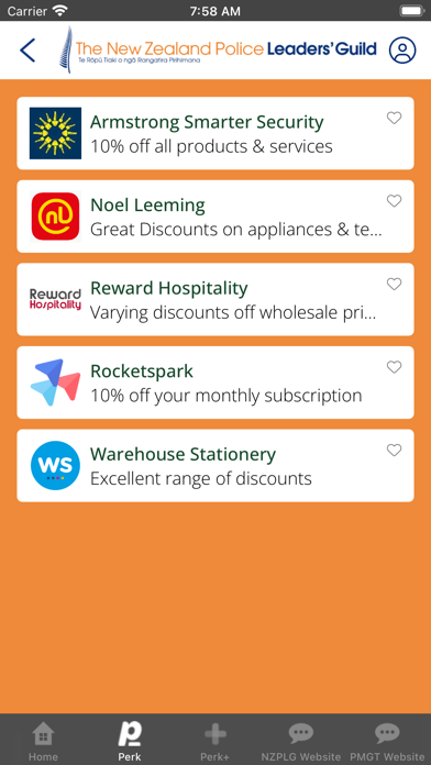 NZPLG Member Benefits Screenshot