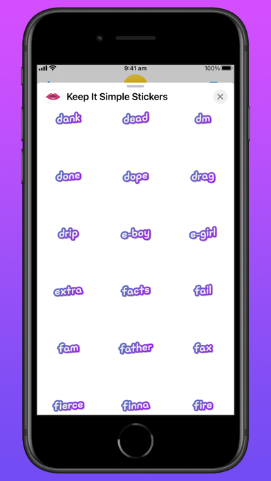 Keep It Simple Stickers Screenshot