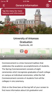 univ of arkansas graduation iphone screenshot 2