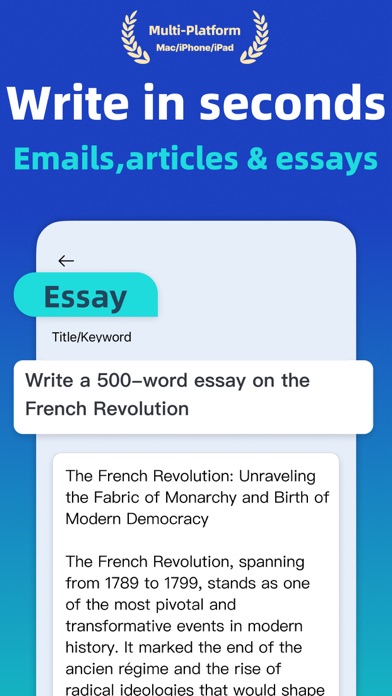 AI Writer -Essay Email Writing Screenshot