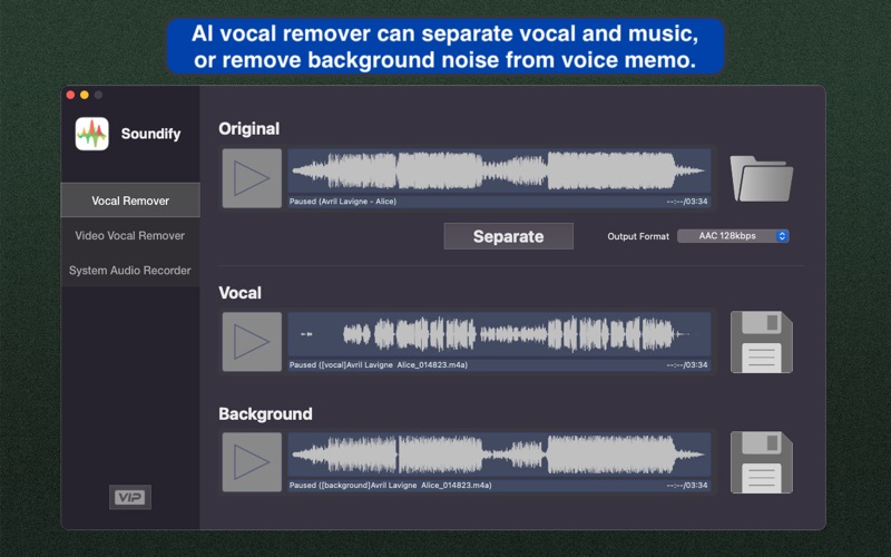 Screenshot #1 for Vocal Remover - Soundify