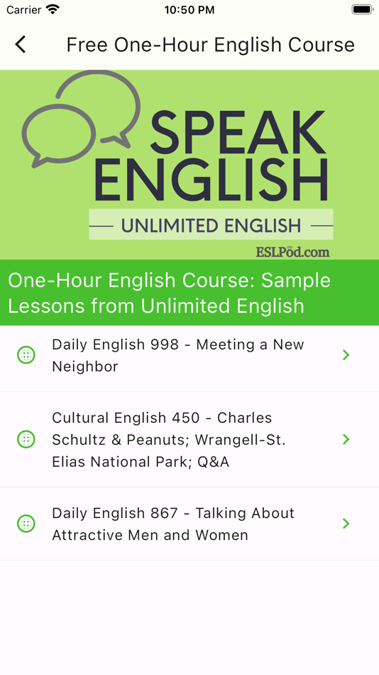 #2. Speak English with ESLPod.com (iOS) 由: Purple Giraffe
