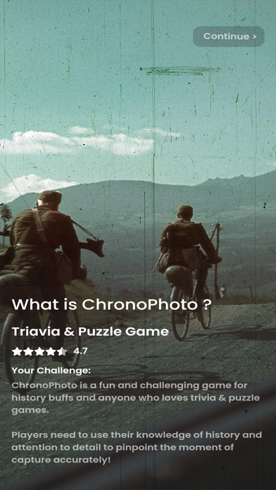 ChronoPhoto Trivia Puzzle Quiz Screenshot