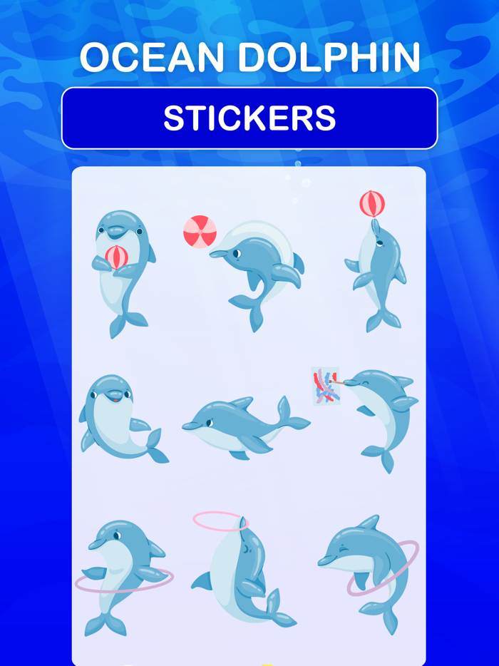 Ocean Dolphin Stickers