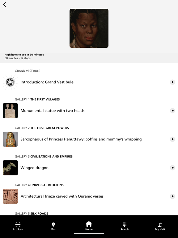 Louvre Abu Dhabi iPad screenshot 6 - Education app
