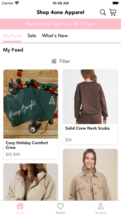 Shop 4one Apparel Screenshot