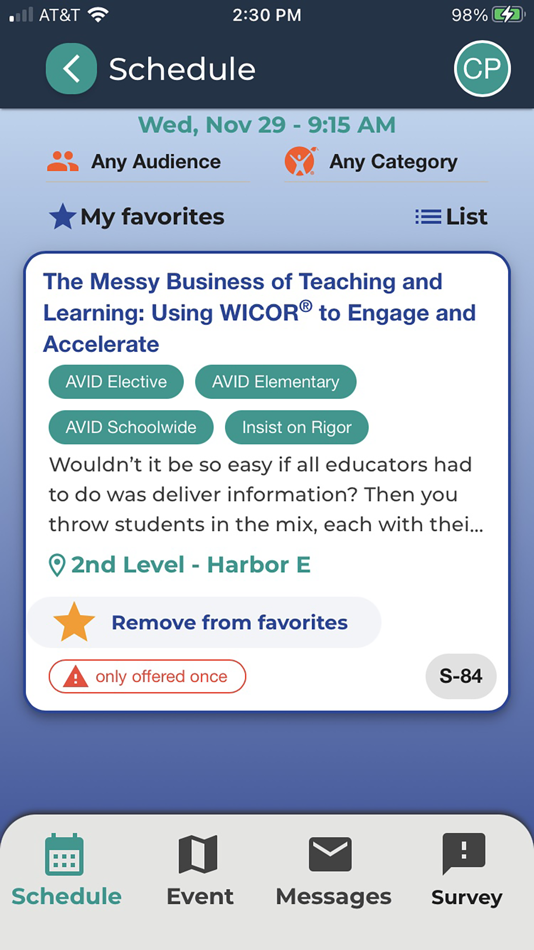 #6. AVID Event (iOS) 由: AVID Center