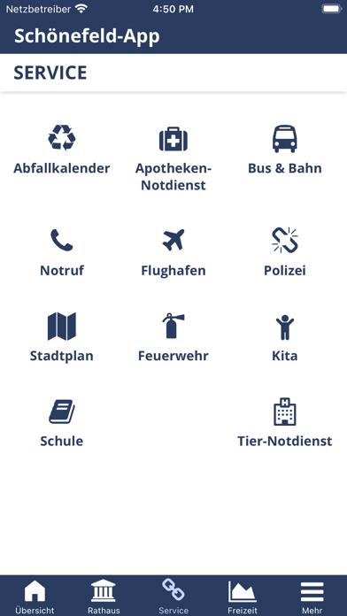 Schönefeld-App Screenshot