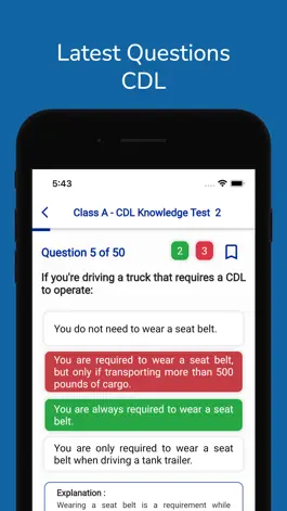 Game screenshot Colorado CDL Permit Practice mod apk