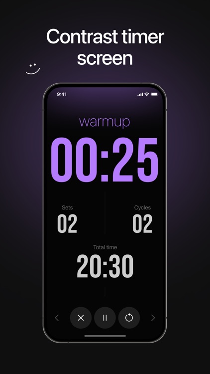 Interval workout timer, Tabata screenshot-3