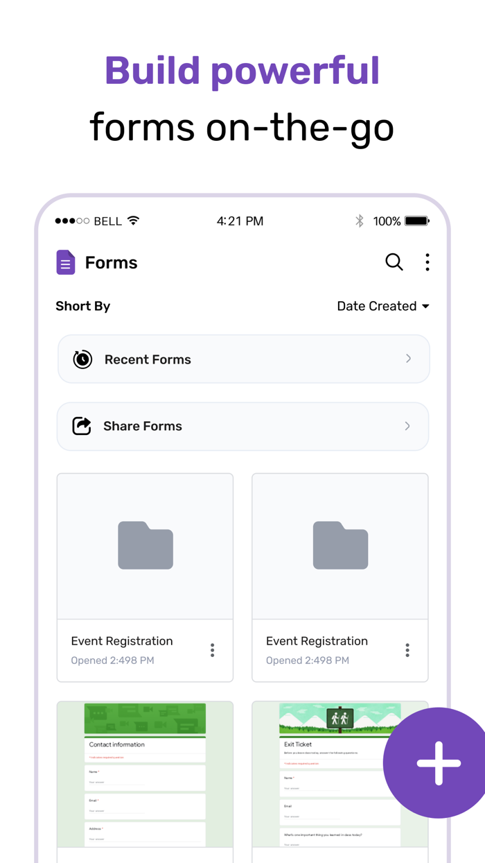 Form app for Google Forms