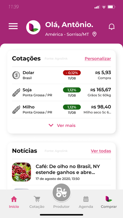 Minha Lavoro Screenshot