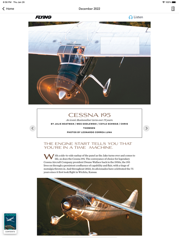 FLYING Magazine iPad app afbeelding 2