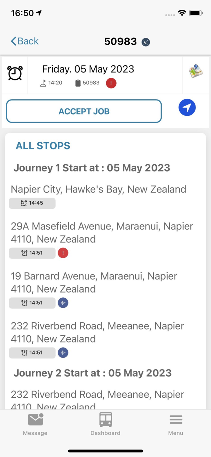 eCoachManager Driver App