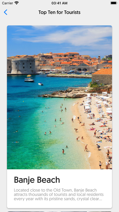 Dubrovnik City App Screenshot