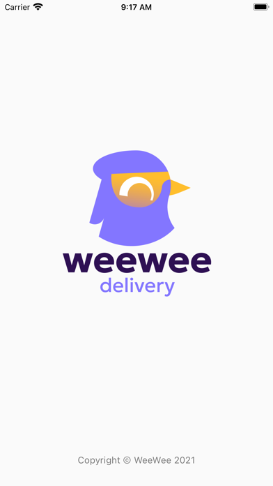 WeeWee Delivery Screenshot
