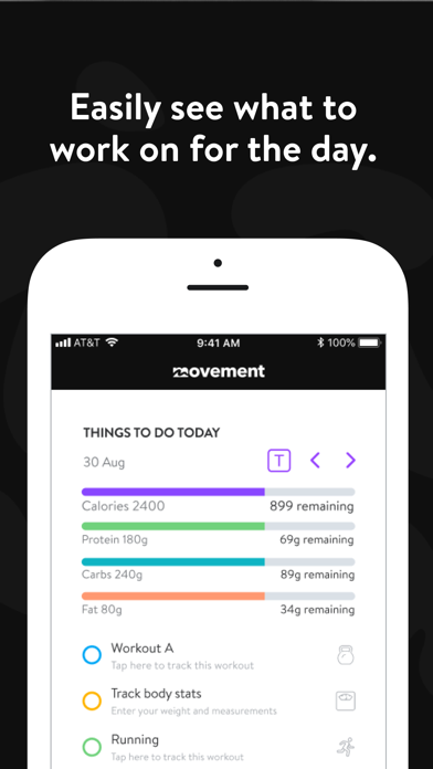 Movement Progress App Screenshot