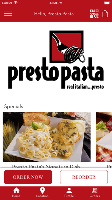 Presto Pasta Screenshot