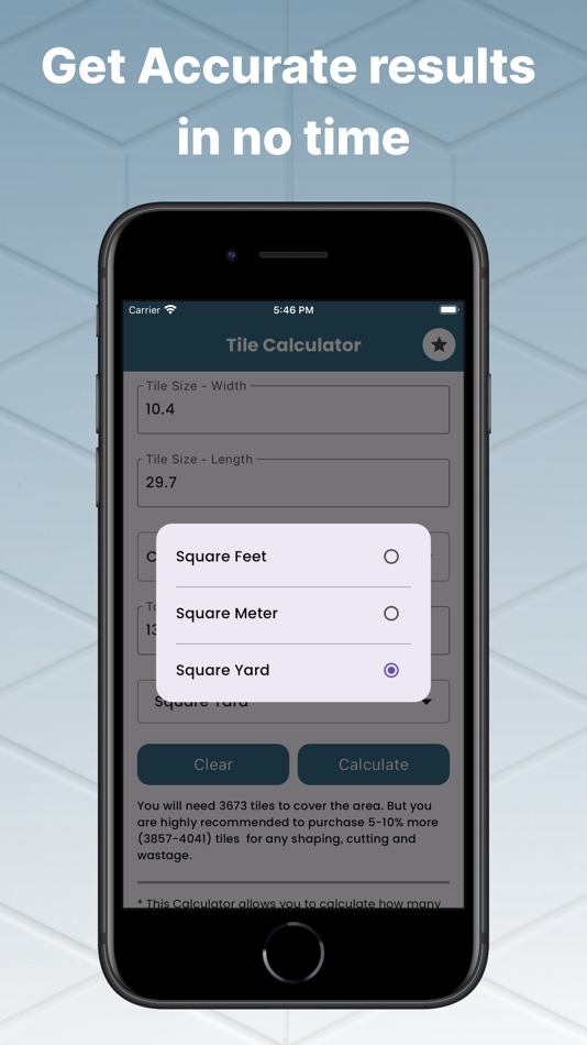 #3. Tiles Calculator Floor & Wall (iOS) 由: Kantaben Gorasiya