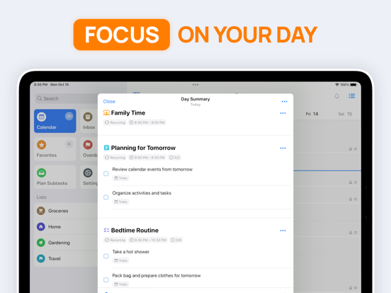 SuperPlanner: Daily Planner iPad screenshot 3 - Productivity app