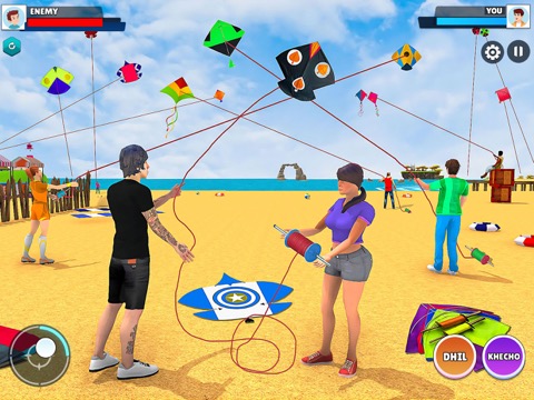 カイトファイティング 3D: ピパコンバット凧揚げゲームのおすすめ画像3