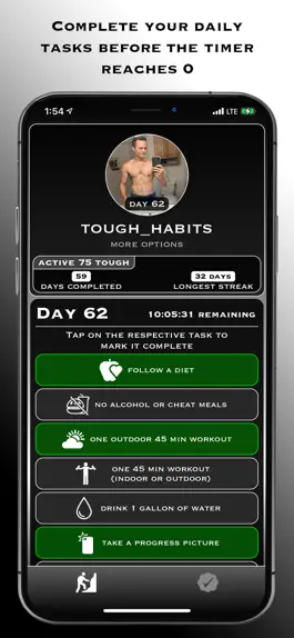 Game screenshot 75 Day Program - Tough Habits apk