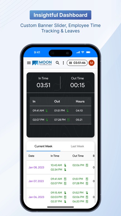 Moon HRM: HR & Employee Portal Screenshot